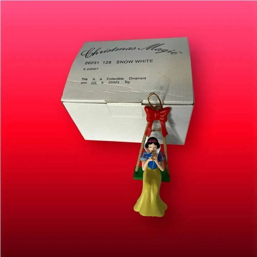 Vintage Disney Christmas Magic Snow White Groiler Christmas Ornament Box